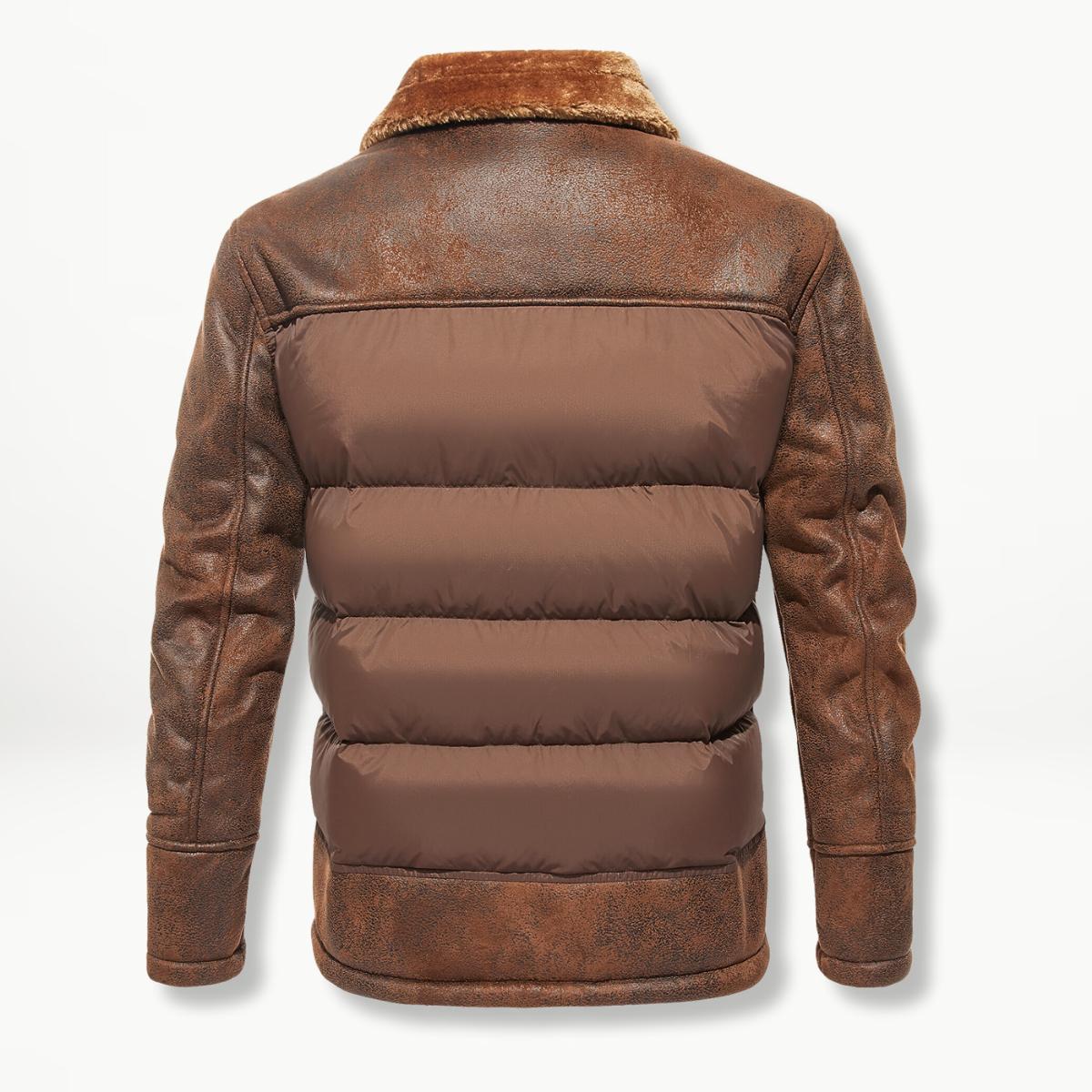 BRAD™ | Elegante Leder-Fleecejacke für Männer