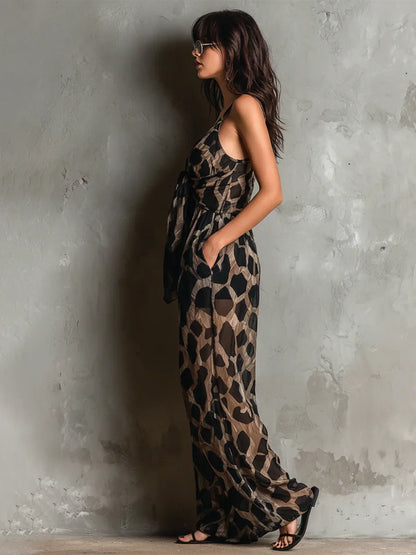 Sommerkollektion™ | Jumpsuit mit Leopardenmuster