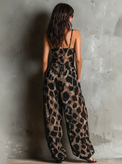 Sommerkollektion™ | Jumpsuit mit Leopardenmuster