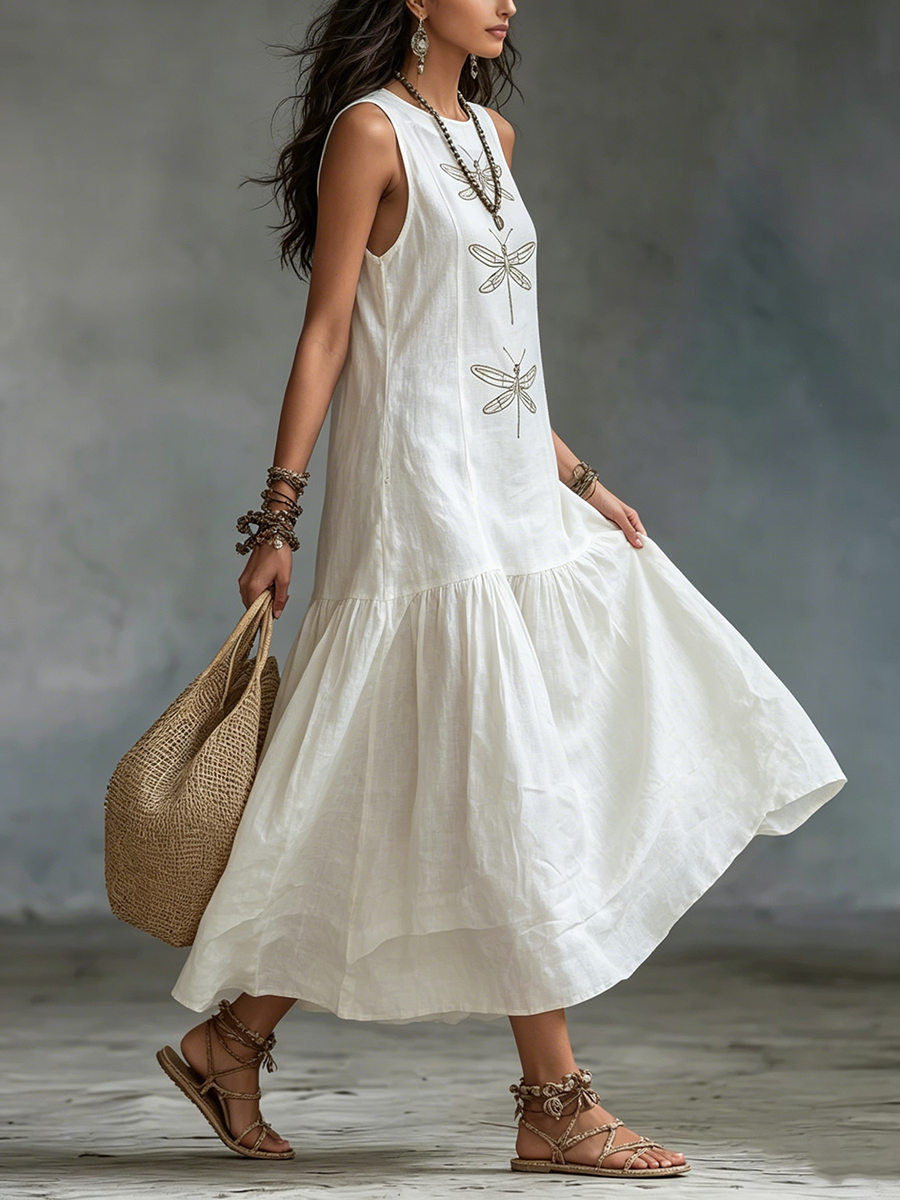 Genève™ | Ärmelloses Maxikleid