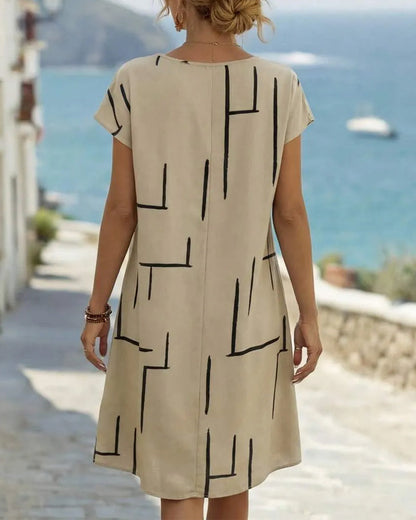 Milou™ | Lockeres Kleid mit Streifenmuster