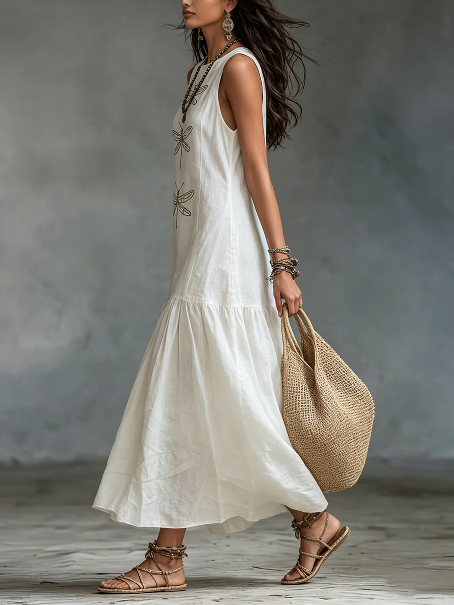 Genève™ | Ärmelloses Maxikleid