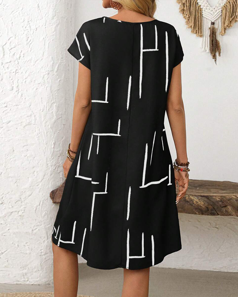 Milou™ | Lockeres Kleid mit Streifenmuster