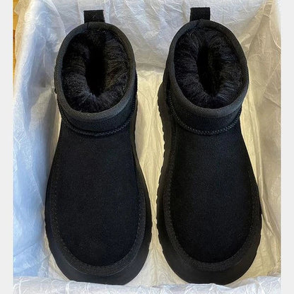 ShearLuxe™ | Chunky Warm Plüsch Wildleder Stiefel