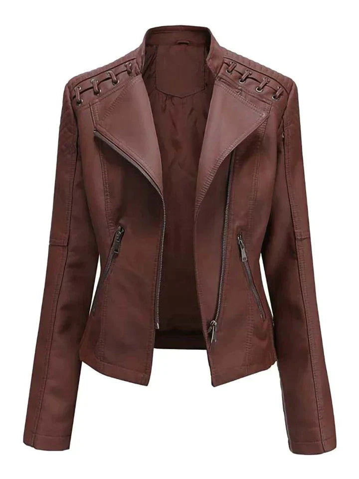 Corinne's™ Lederne Schicke Jacke