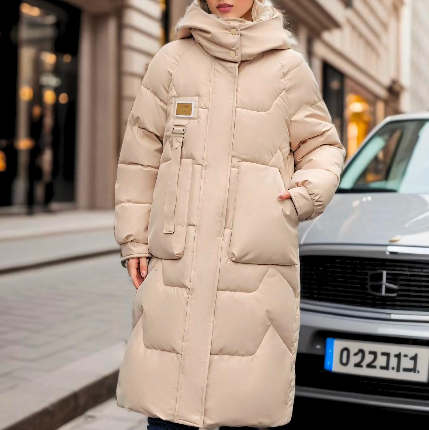 JENIE™ | Stilvolle lange wasserdichte Pufferjacke