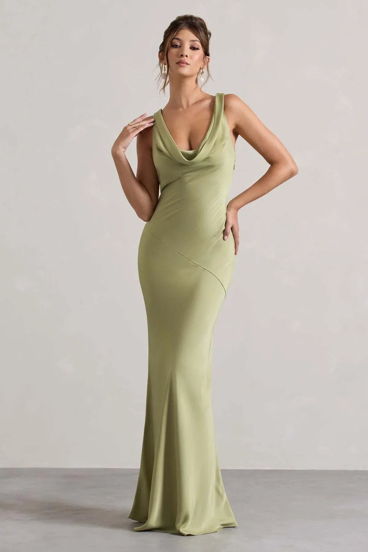 Célestine Long Dress™️I Olive Green