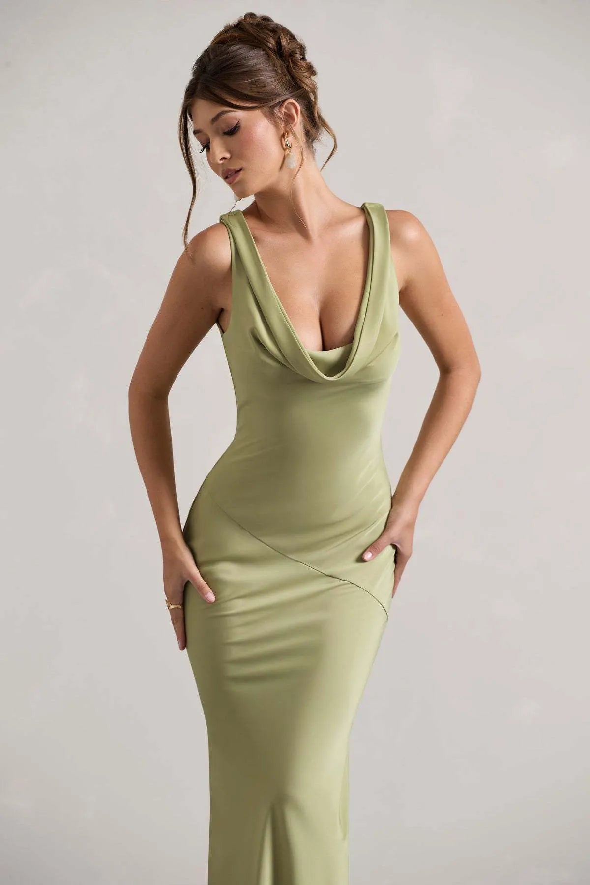 Célestine Long Dress™️I Olive Green