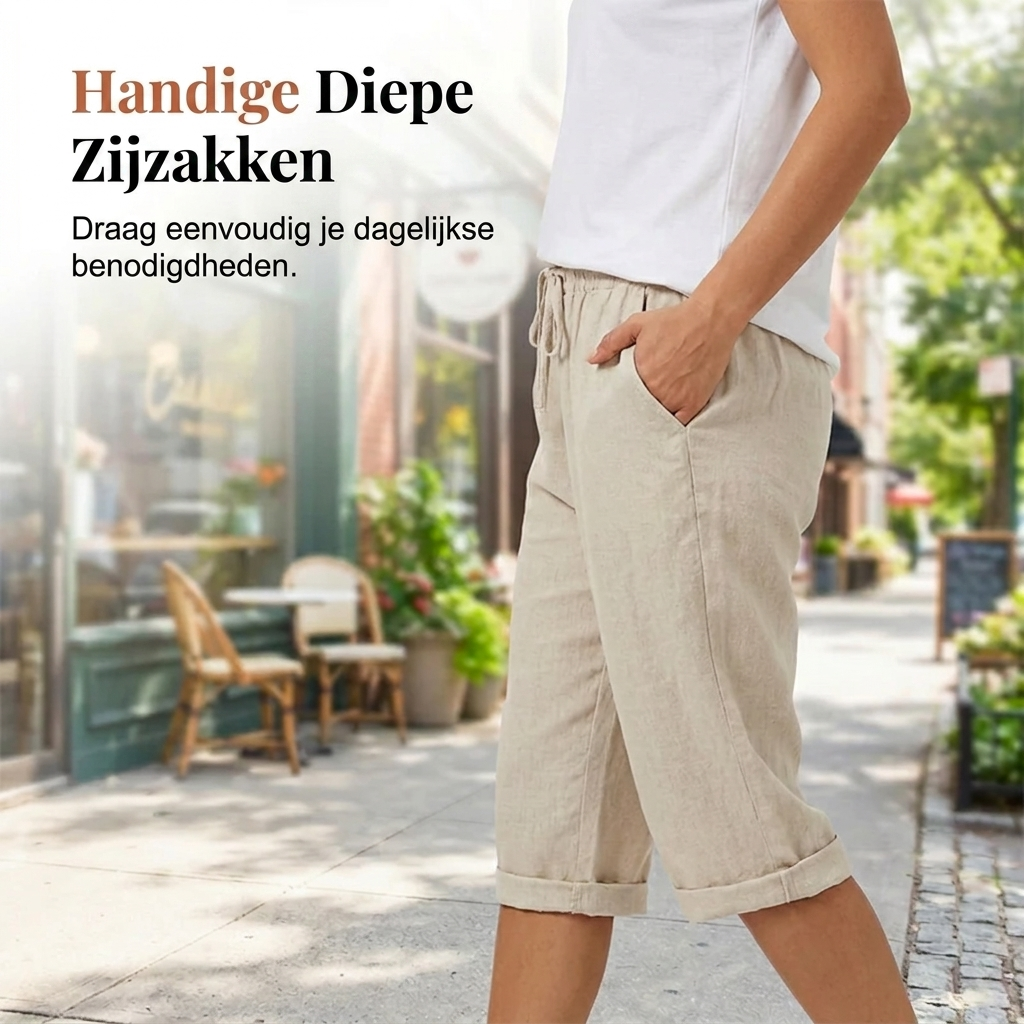 Elisa | Leichte Leinen-Shorts