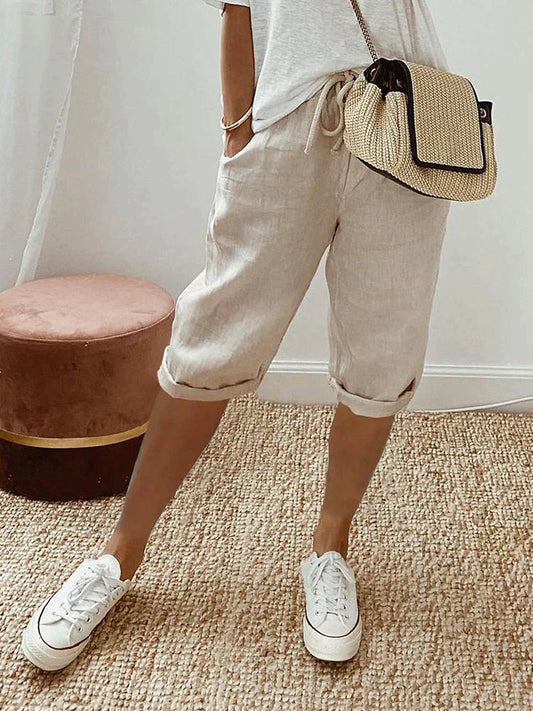 Elisa | Leichte Leinen-Shorts